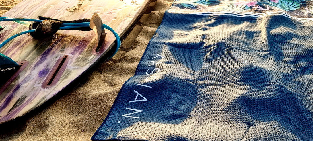 Lightweight travel towel for beach adventures